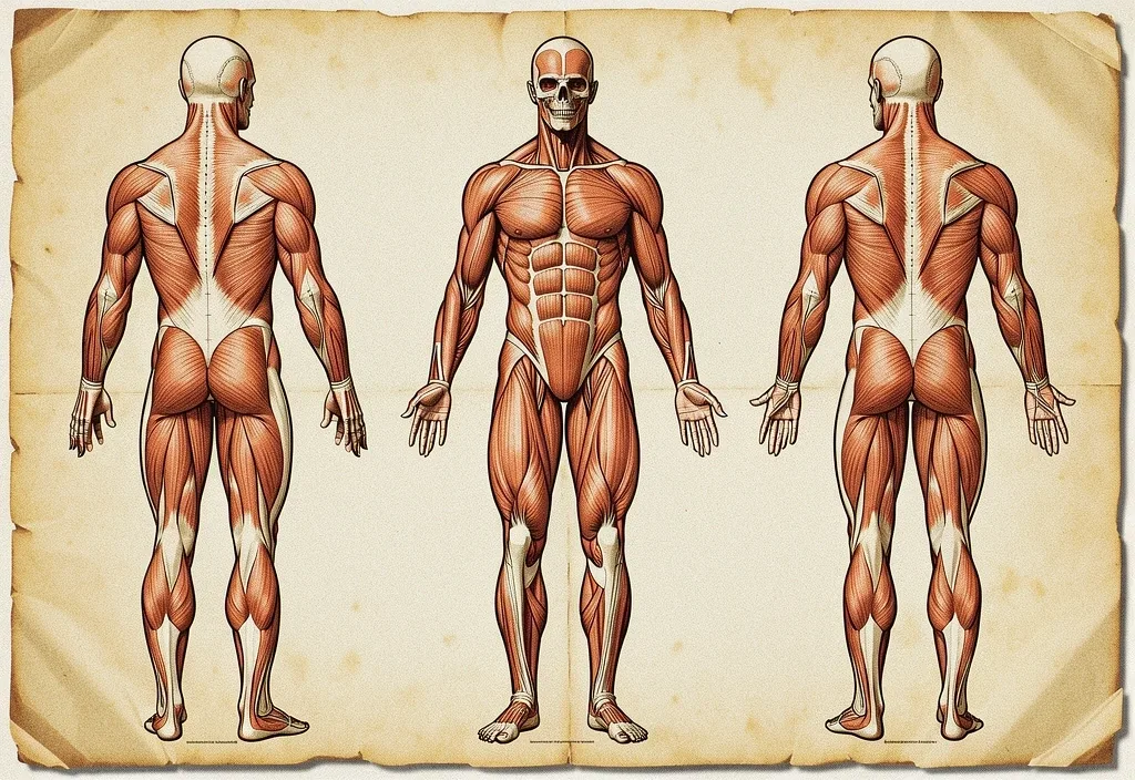 Anatomical muscle chart for performance reference